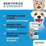 Dentifrice croquer - VETOCANIS - x30 Comprimés pour Chat et Petit Chien