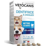 Dentifrice croquer - VETOCANIS - x30 Comprimés pour Chat et Petit Chien