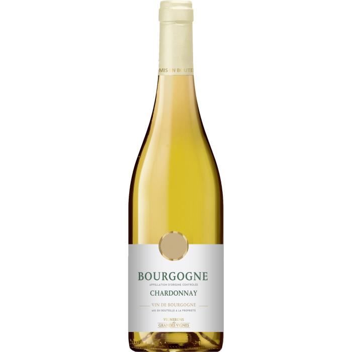 Vignerons des Grandes Vignes 2022 Bourgogne Chardonnay - Vin blanc de Bourgogne