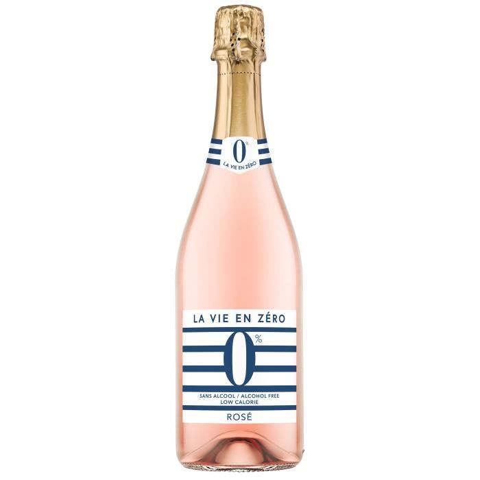 La vie en zéro - Boisson a base de vin sans alcool - Rosé