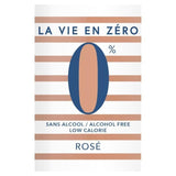 La Vie en Zéro Sans Alcool - Boisson a base de vin désalcoolisé - Rosé