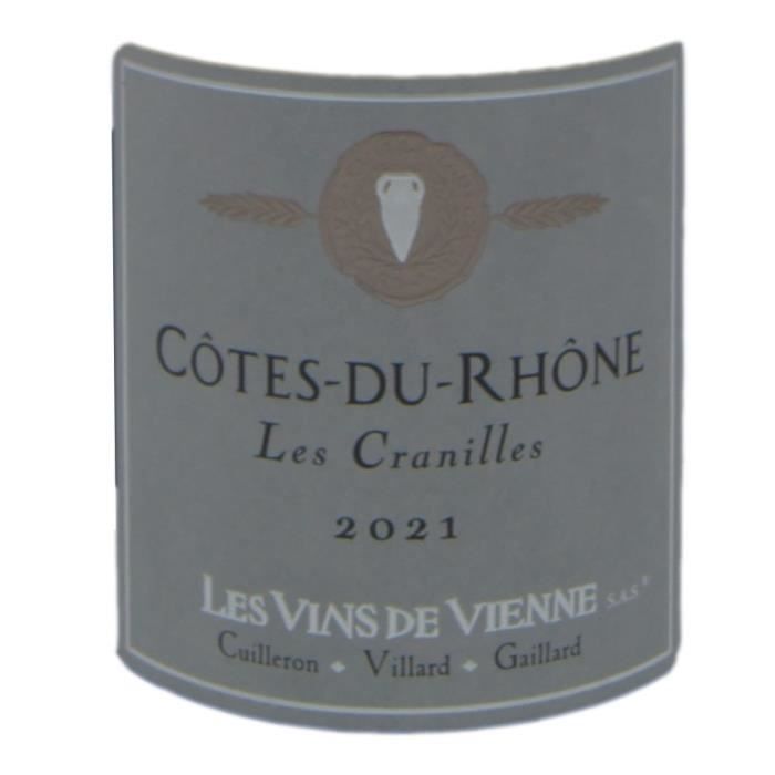 Vin de Vienne CuvÈe Les Cranilles 2022 CÙtes du RhÙne - Vin rouge de la VallÈe du RhÙne