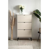 Meuble a chaussures - Sable - 12 paires - L70 x P24 x H125 cm - VIGO