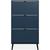 Meuble a chaussures - Bleu nuit - 12 paires - L70 x P24 x H125 cm - VIGO