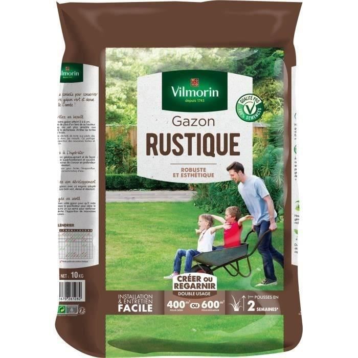 VILMORIN Semences de gazon rustique - 10 kg