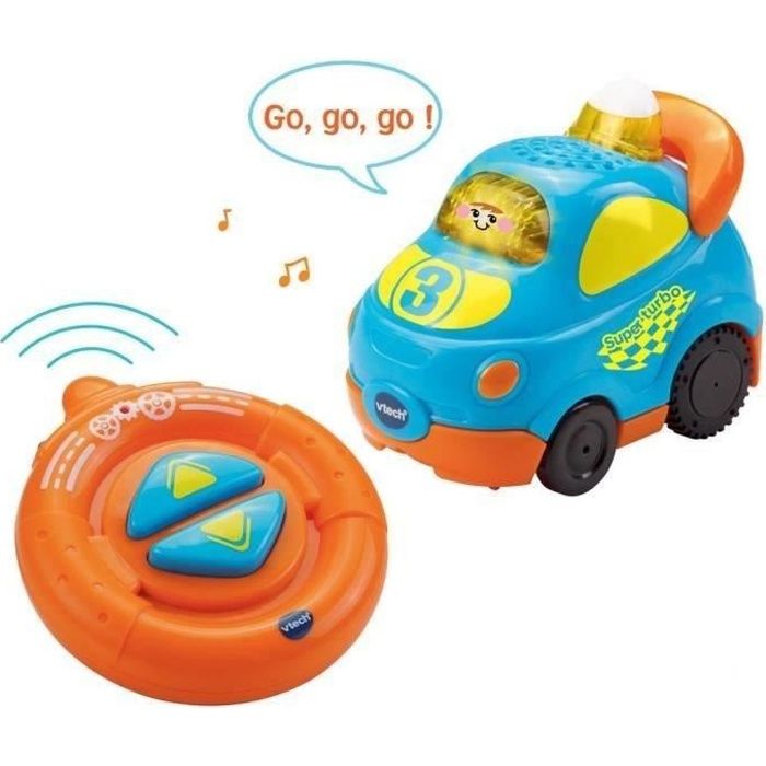 VTECH - Tut Tut Bolides - Ma Tut Tut Radiocommandée - Hugo, Super Turbo