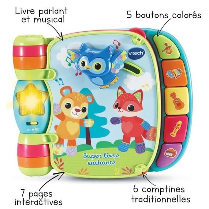 VTECH BABY - Super Livre EnchantÈ des Baby Loulous - Bleu