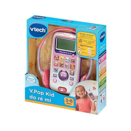 Baladeur musical éducatif VTECH V.Pod Kid Do, Ré, Mi rose - Pour enfants de 3 a 6 ans