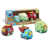 VTECH - Tut Tut Bolides - Coffret Trio Ecolo - ZoÈ Pompier, LÈo P'tit Camion et Gabriel Camion Poubelle