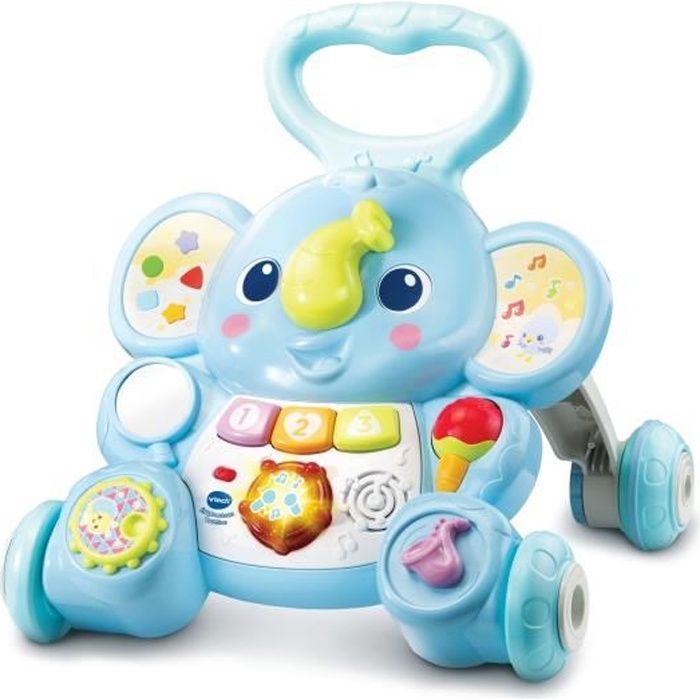 Porteur - Trotteur VTECH BABY - Éléphanteau Trottino - Avec Frein - Bleu