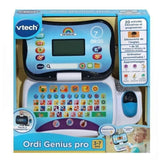 Ordinateur éducatif VTECH ORDI GENIUS PRO NOIR pour enfants de 3 a 7 ans avec souris et 20 activités incluses