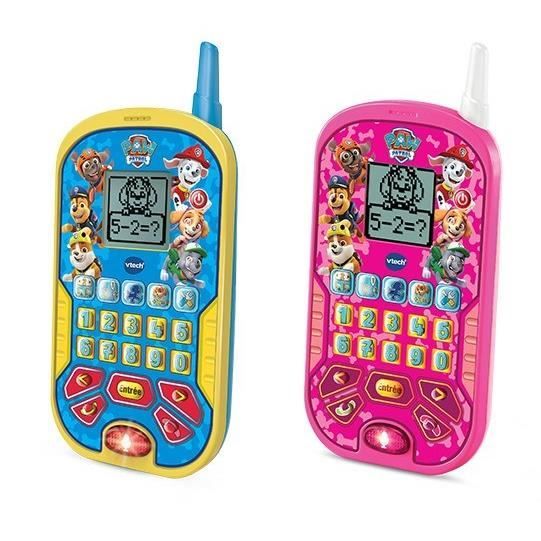 VTECH - PAT PATROUILLE - Smartphone Éducatif Rose - 6 activités éducatives - Appels et messages vocaux