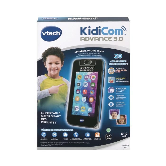 VTECH - KidiCom Advance 3.0 - Noir - FonctionnalitÈs High-Tech - 6-12 ans