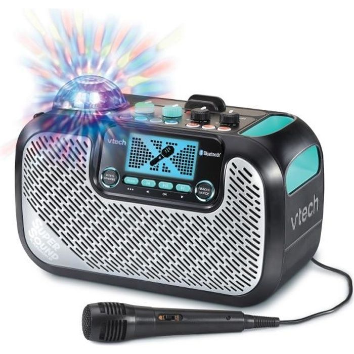 Enceinte Karaoké VTECH - Supersound Karaoke - 40W - Noir et gris - Pour enfants a partir de 14 ans