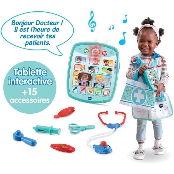 VTECH - 1,2,3 Imite-Moi - Kit Apprenti Docteur Électronique - Jouet d'Imitation Enfant