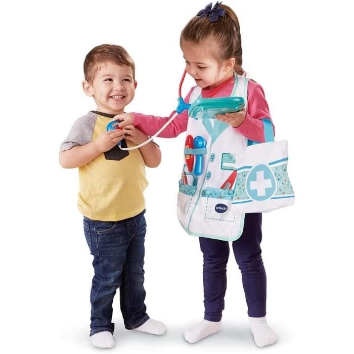 VTECH - 1,2,3 Imite-Moi - Kit Apprenti Docteur Électronique - Jouet d'Imitation Enfant