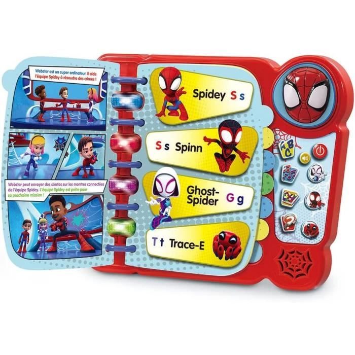 Livre-Jeu Educatif de Spidey - VTECH - Rouge - Pour Enfant de 3 Ans et Plus