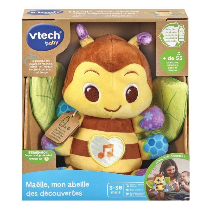 VTECH BABY - Play Green - MaÎlle, mon Abeille des DÈcouvertes (Bouteilles Plastique RecyclÈes)