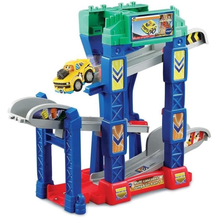 VTECH - Tut Tut Bolides Série Pro - Multi Cascades Jump & Go 4 en 1 (+ Jad, Super Cascades)