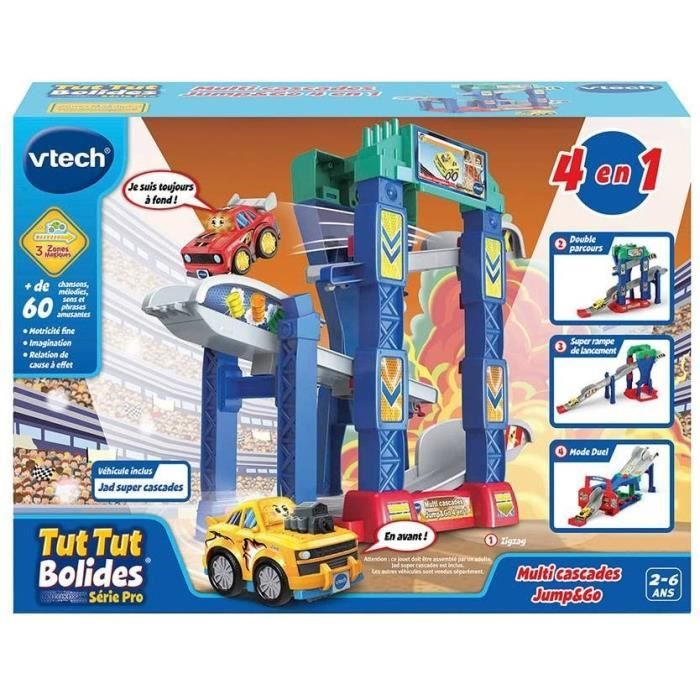 VTECH - Tut Tut Bolides SÈrie Pro - Multi Cascades Jump & Go 4 en 1 (+ Jad, Super Cascades)