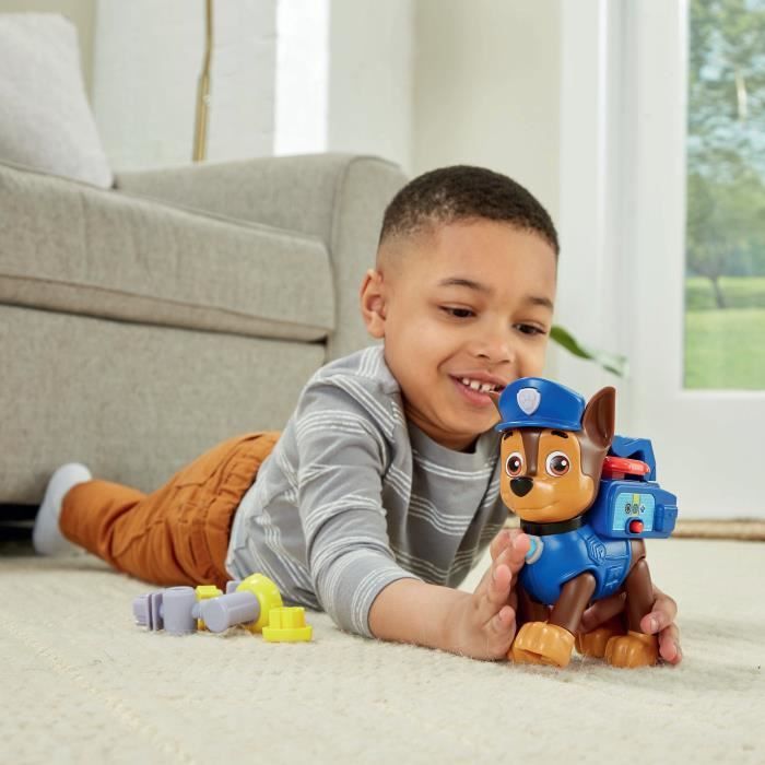 Figurine interactive VTECH Pat Patrouille - Chase avec accessoires de sauvetage pour enfants de 3 a 7 ans