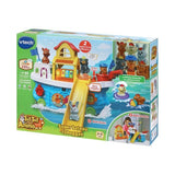 VTECH TUT TUT ANIMO - SUPER BATEAU TOBOGGAN - Jouet pour enfant de 1 a 5 ans avec 5 animaux et un pecheur inclus