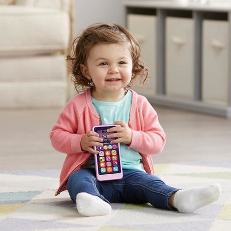 Téléphone Emoti'Fun - VTECH - Rose - Enfant 18 mois - 12 touches lumineuses et tactiles