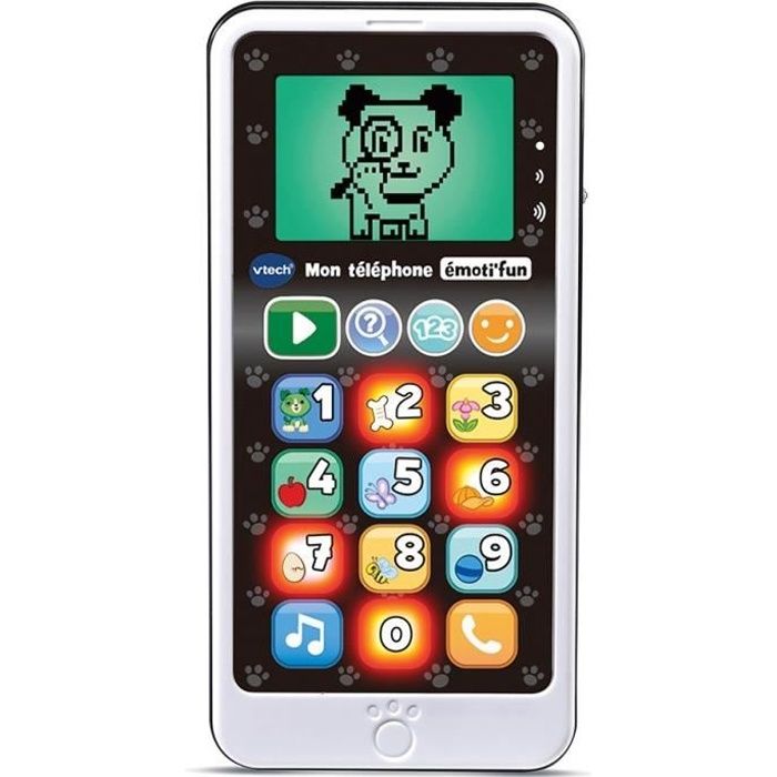 VTECH - Mon Téléphone Emoti'Fun - Noir
