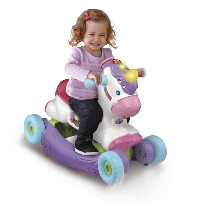 Porteur a Bascule - VTECH BABY - ClÈo Ma Licorne Basculo 2en1 - Parlant et Lumineux - Rose