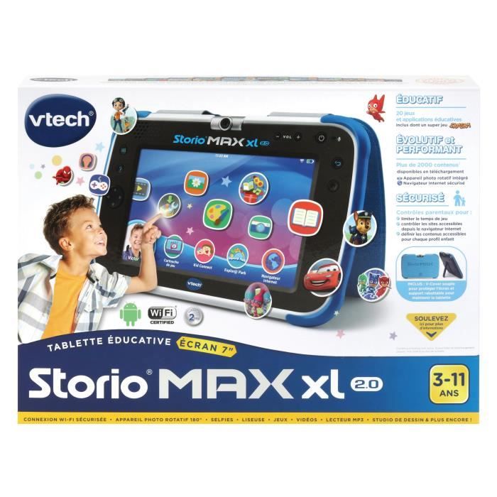 VTECH - Console Storio Max XL 2.0 7 Bleue - Tablette …ducative Enfant