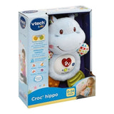 VTECH BABY - Hochet Croc'Hippo - Peluche TexturÈe Bleue