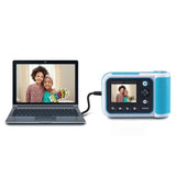 VTech KidiZoom Print Cam Bleu, Appareil photo enfant a impression instantanée, photo, selfie, vidéo, écran couleur, filtres et Effet