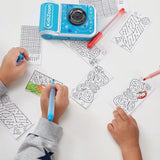 VTech KidiZoom Print Cam Bleu, Appareil photo enfant a impression instantanée, photo, selfie, vidéo, écran couleur, filtres et Effet