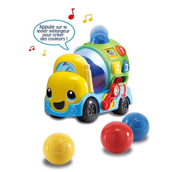 VTECH BABY - P'tit Camion Color Mix - VÈhicule Interactif - GarÁon - 18 mois+ - Orange - Multicolore