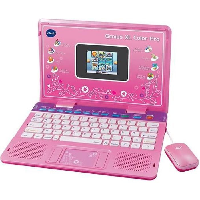 Ordinateur bilingue VTECH Genius XL Color Pro Rose - 6-11 ans