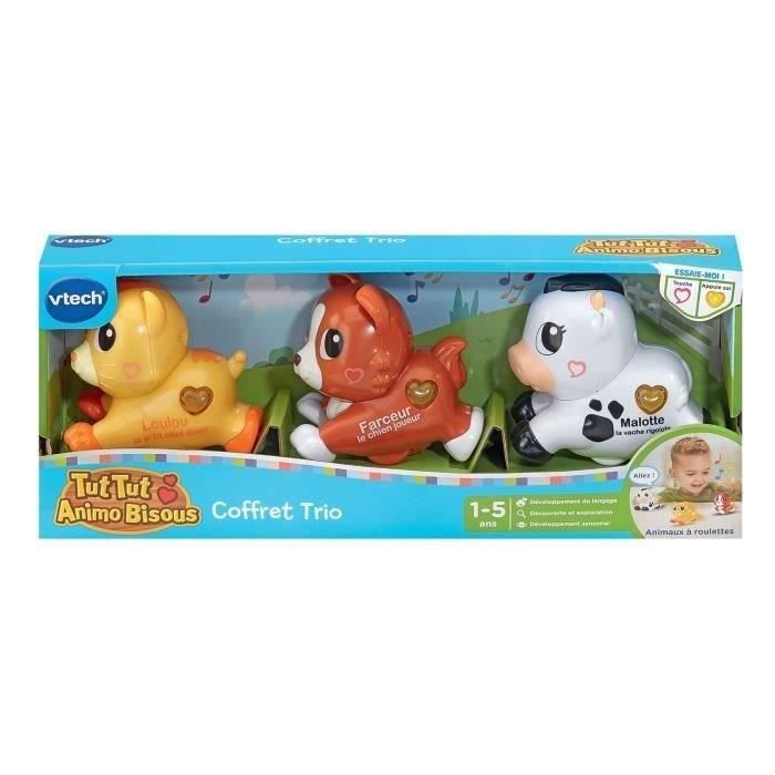 VTECH - TUT TUT ANIMO BISOUS - COFFRET TRIO (CHIEN + CHAT + VACHE) - Multicolore