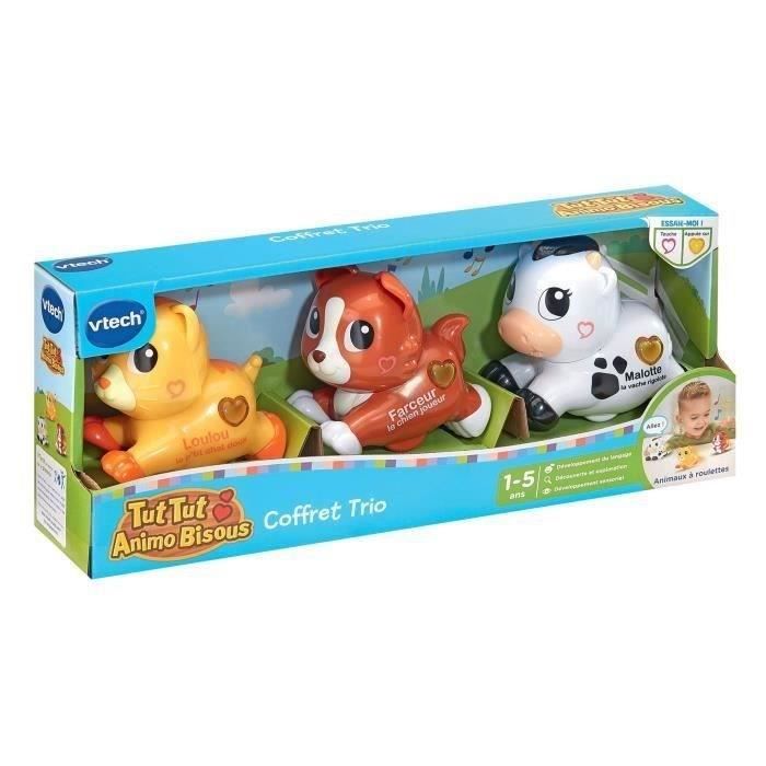 VTECH - TUT TUT ANIMO BISOUS - COFFRET TRIO (CHIEN + CHAT + VACHE) - Multicolore