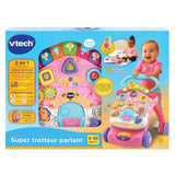 Trotteur parlant 2 en 1 VTECH - Super Trotteur - Rose pour bÈbÈ de 9 a 36 mois