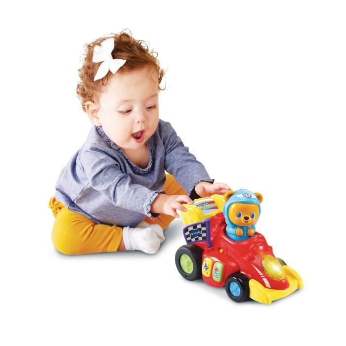 VTECH - Titours, Champion de Course - VÈhicule Interactif pour BÈbÈ de 12 mois et plus - Rouge