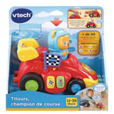 VTECH - Titours, Champion de Course - VÈhicule Interactif pour BÈbÈ de 12 mois et plus - Rouge