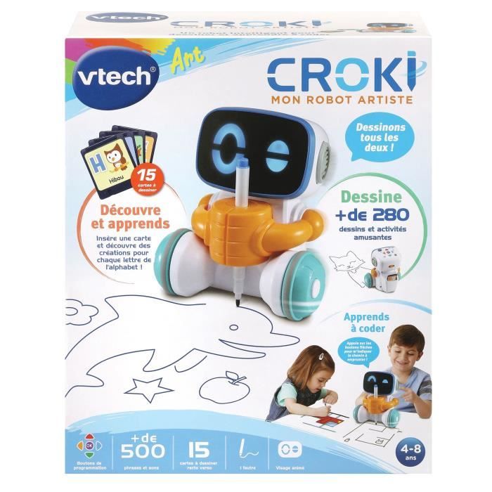 Robot Artiste Croki - VTECH - Jouet Èlectronique Èducatif - Dessin et codage