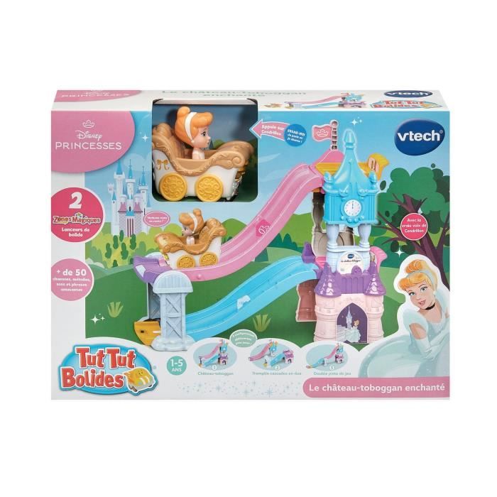 VTECH TUT TUT BOLIDES DISNEY PRINCESSES - CH¬TEAU - TOBOGGAN ENCHANT… (+ LE CARROSSE MARIAGE ENCHANT… DE CENDRILLON)