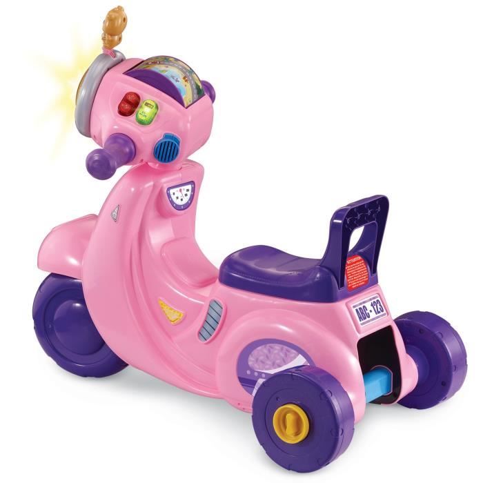 VTECH PORTEUR SCOOTER INTERACTIF 3 EN 1 ROSE