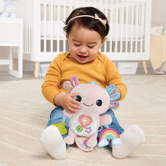 VTECH ELIOTT, BEBE AXOLOTL MUSICAL (BOUTEILLES PLASTIQUE RECYCLÉES)