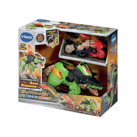 VTECH - SWITCH & GO DINOS COMBO - SPINOPS, LE SUPER SPINOSAURE 2 EN 1 - Multicolore