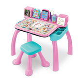 VTECH - MAGIBUREAU INTERACTIF ET MUSICAL 6 EN 1 ROSE - Rose