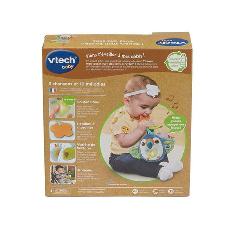 VTECH BABY - TITOUAN, MON TOUCAN ÉVEIL DES SENS (BOUTEILLES PLASTIQUE RECYCLÉES) - Multicolore