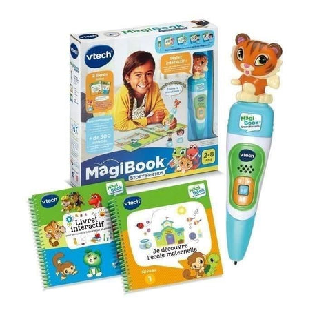 VTECH - MAGIBOOK STORY'FRIENDS - STARTER PACK (2 LIVRES INCLUS DONT JE DÉCOUVRE L'ÉCOLE MATERNELLE ) - Multicolore