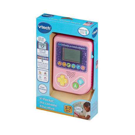VTECH - V-POCKET, MA CONSOLE ÉDUCATIVE ROSE - Rose