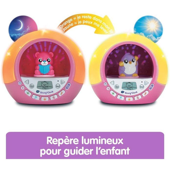 VTECH - STORY'CLOCK - MA CONTEUSE RÉVEIL ROSE - Rose